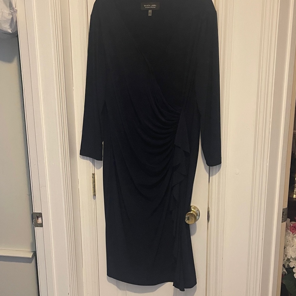 Black Label Long Sleeve Dress Navy dress